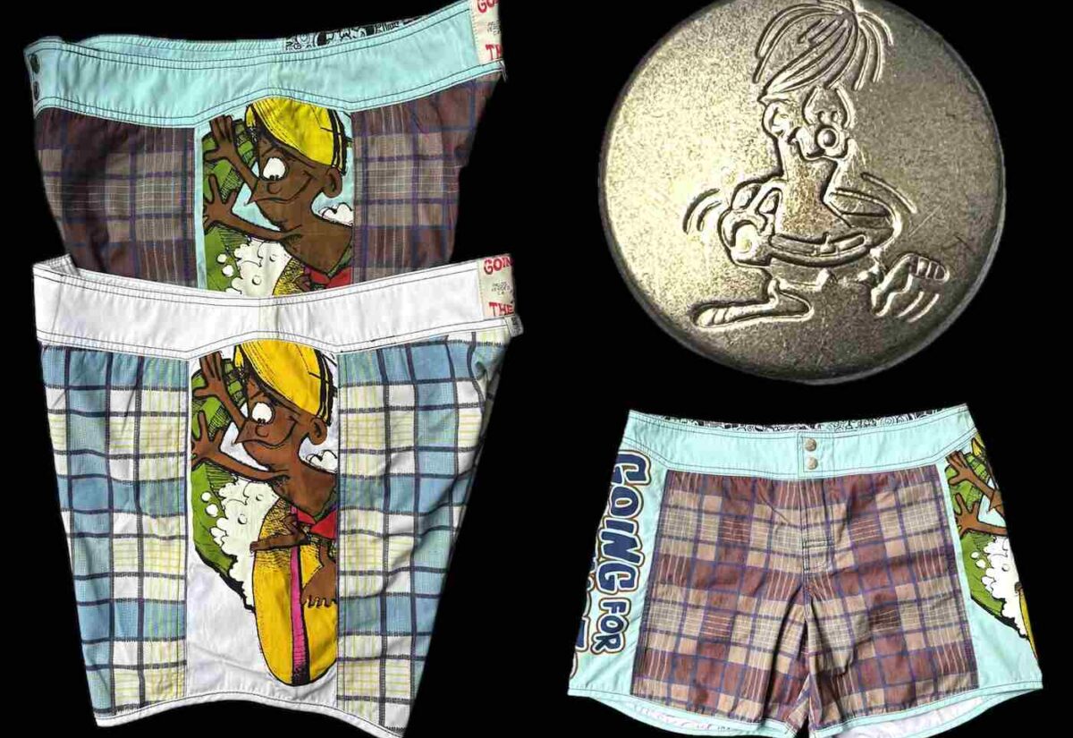Going for the Gusto Rick Griffin Murphy Board Shorts