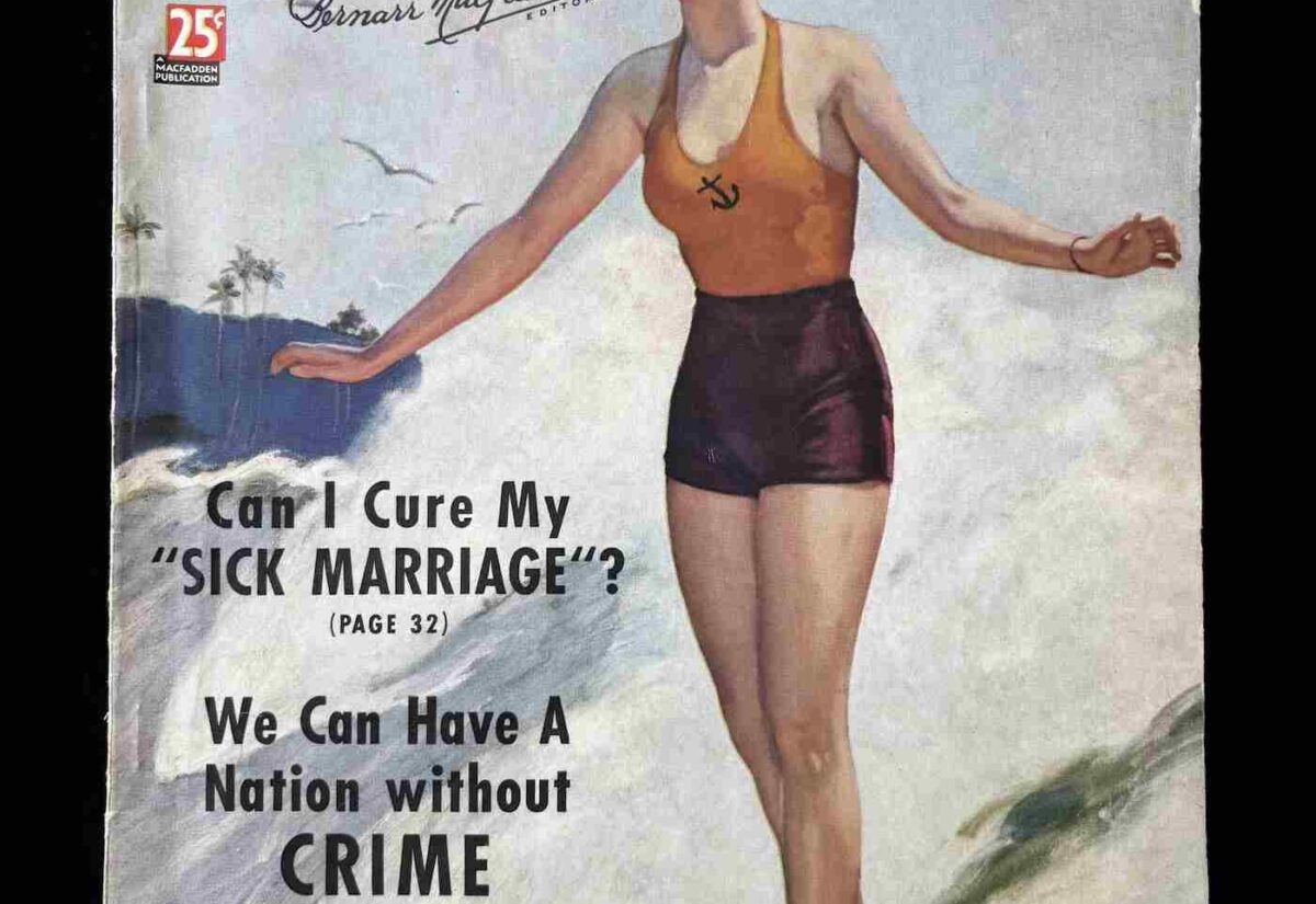 Physical Culture Magazine August 1936 Surfing Cover