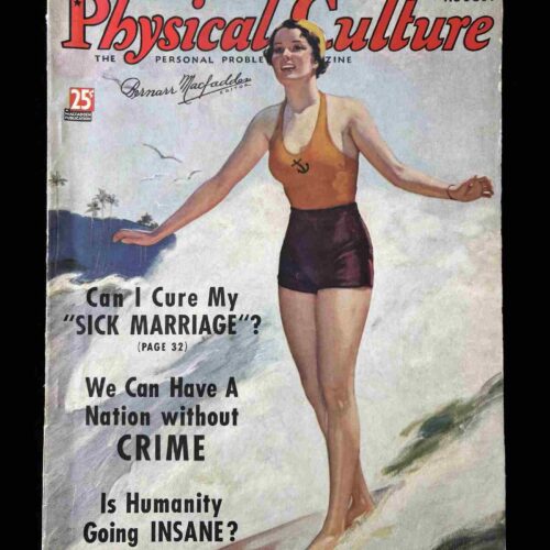 Physical Culture Magazine August 1936 Surfing Cover