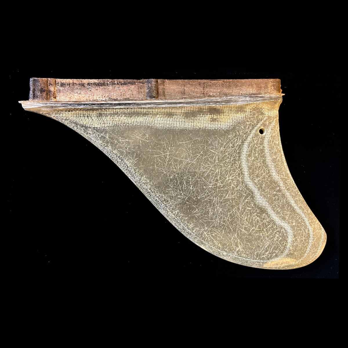Vintage Surfboard Fins - Wardy Amber