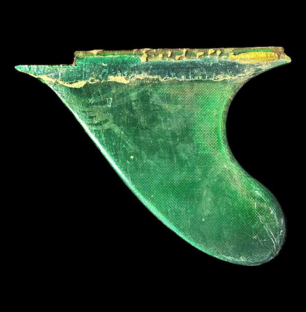 Vintage Surfboard Fins - Wardy Green Fin