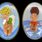 Surfer Murphy Chalkware Plaques
