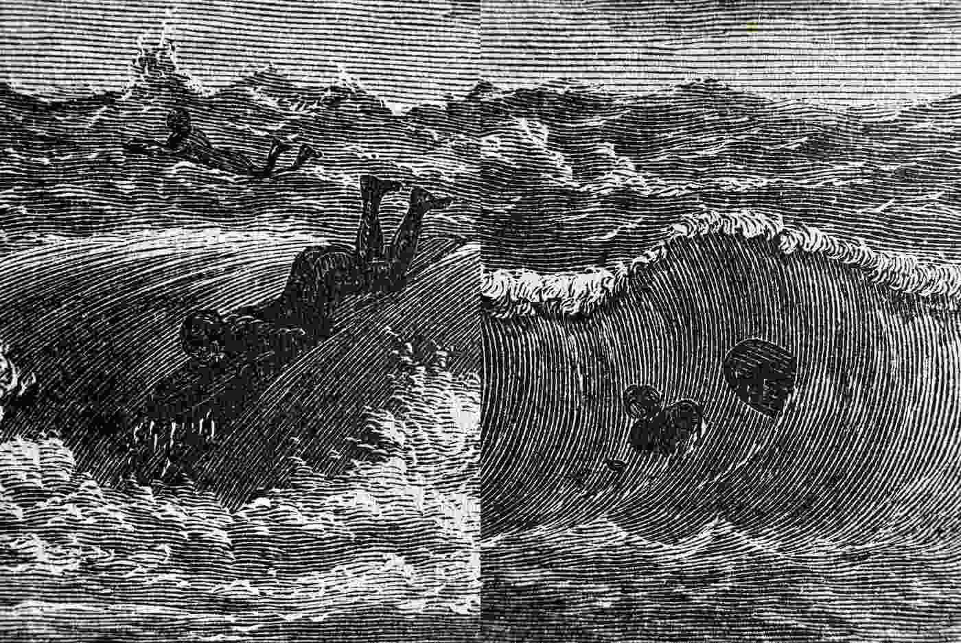 Harpers Magazine No.279 August 1873 Hawaiian Surfing