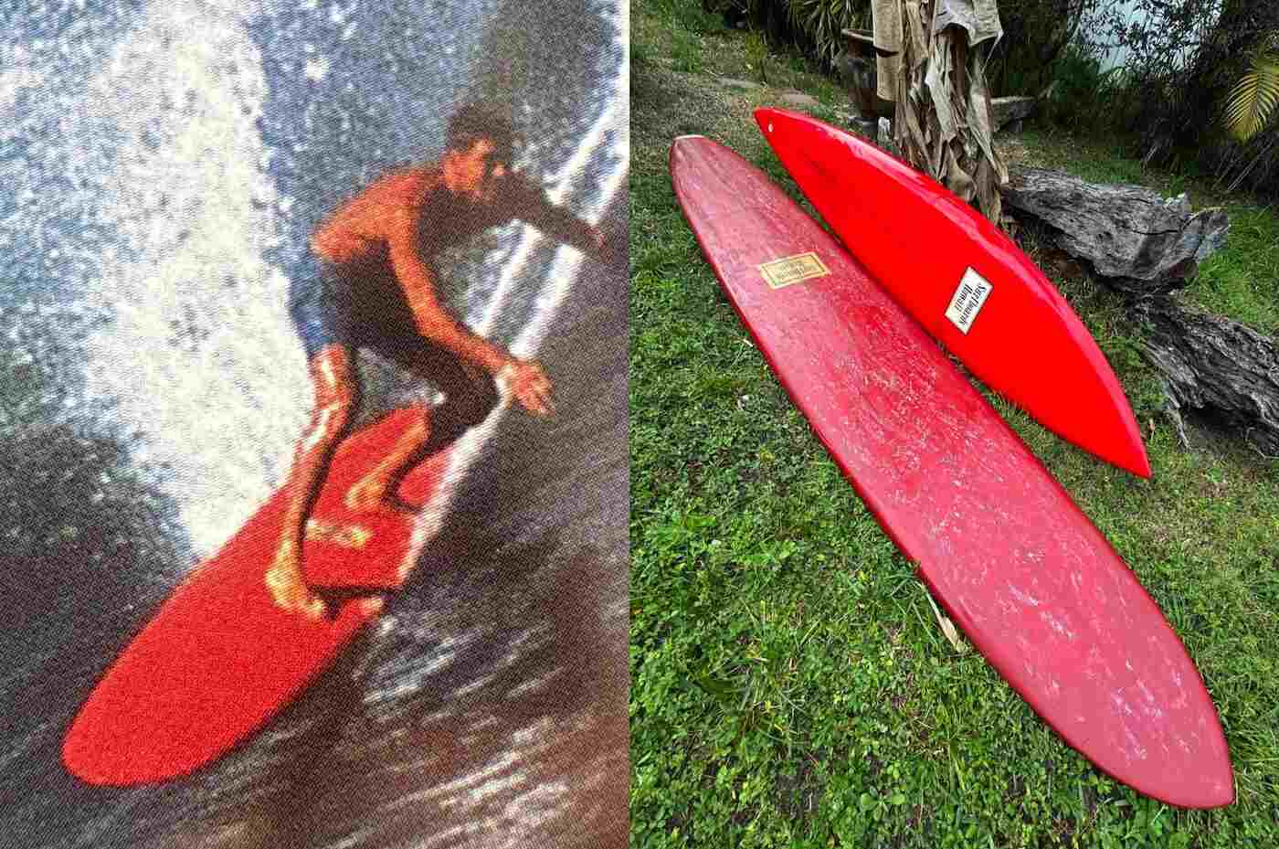 Butch Van Artsdalen Pipeline Red Board Surfboards Hawaii