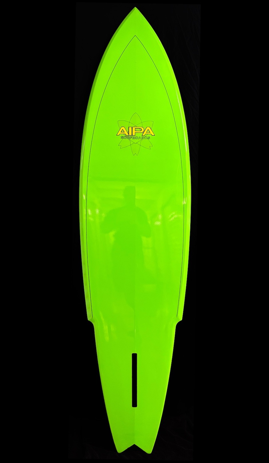 Vintage Surfboards for Sale - 1976 Ben Aipa Sting Green and Signed