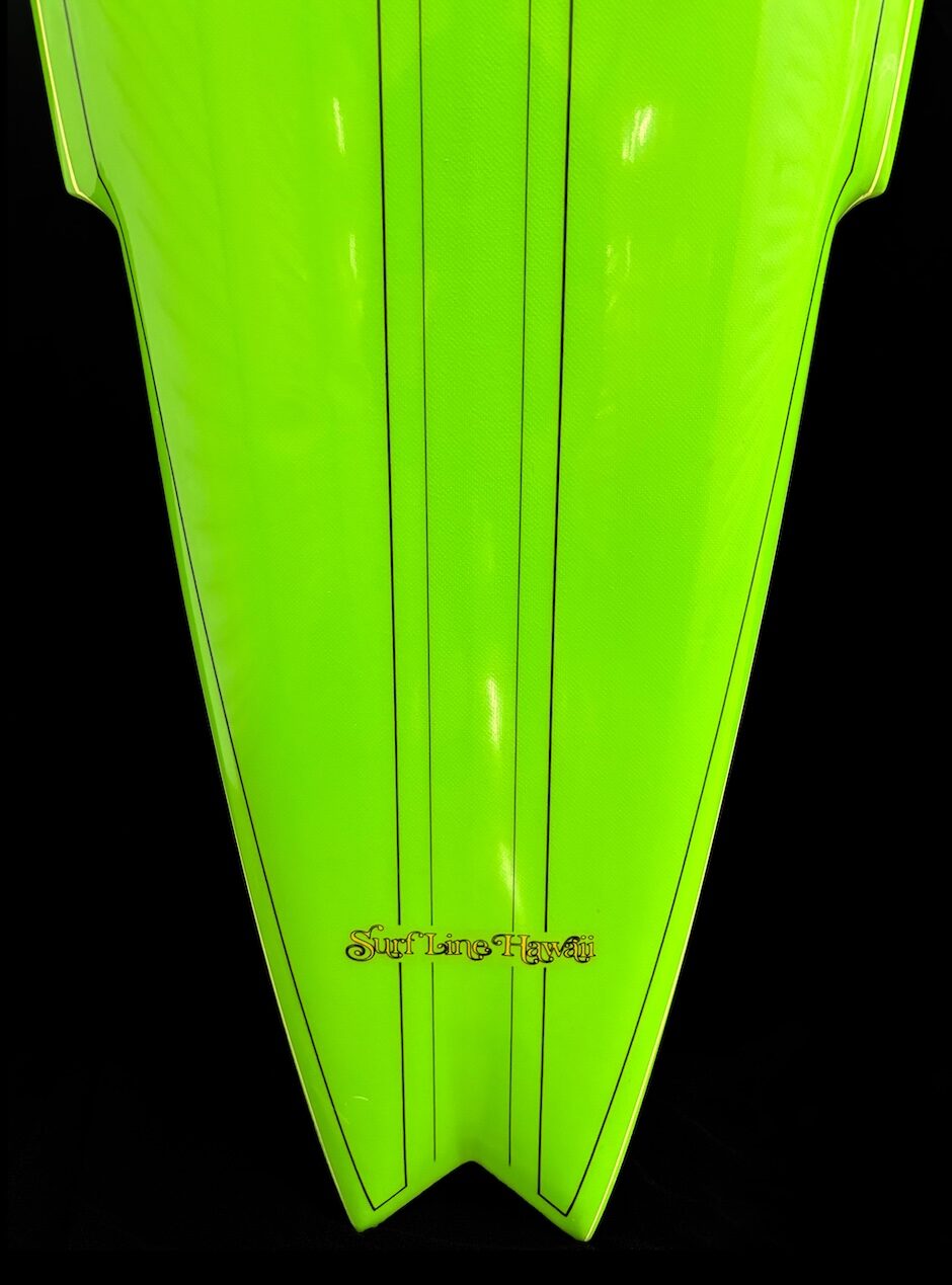 Vintage Surfboards for Sale - 1976 Ben Aipa Sting Green and Signed