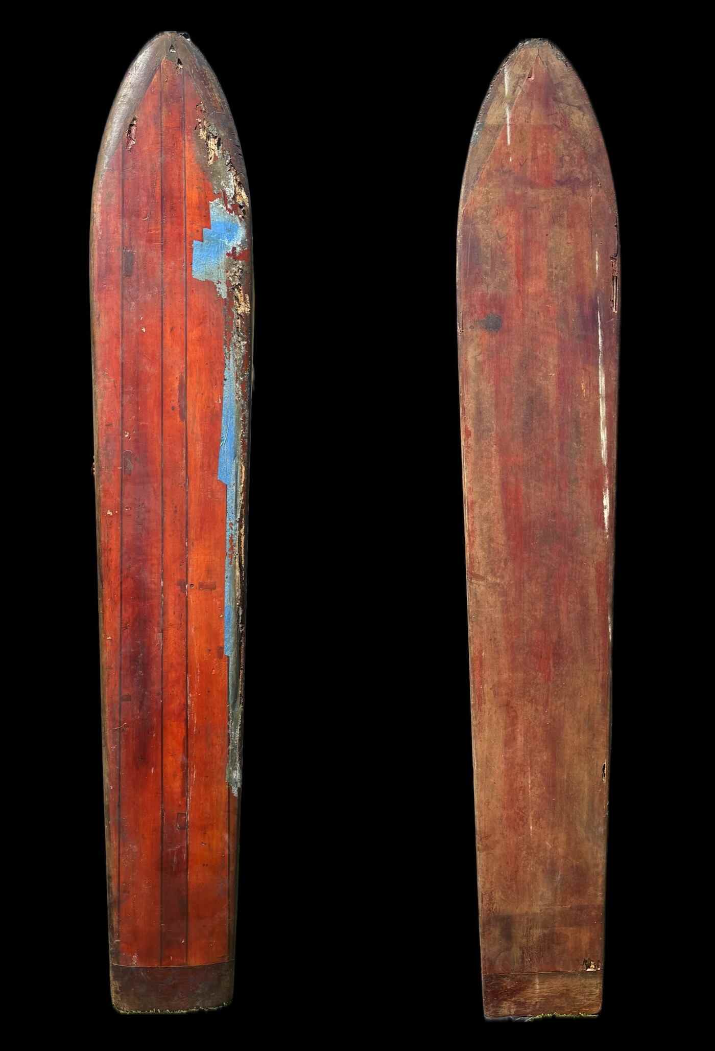 Old Vintage Wood Surfboard 11'6 Hot Curl 1930