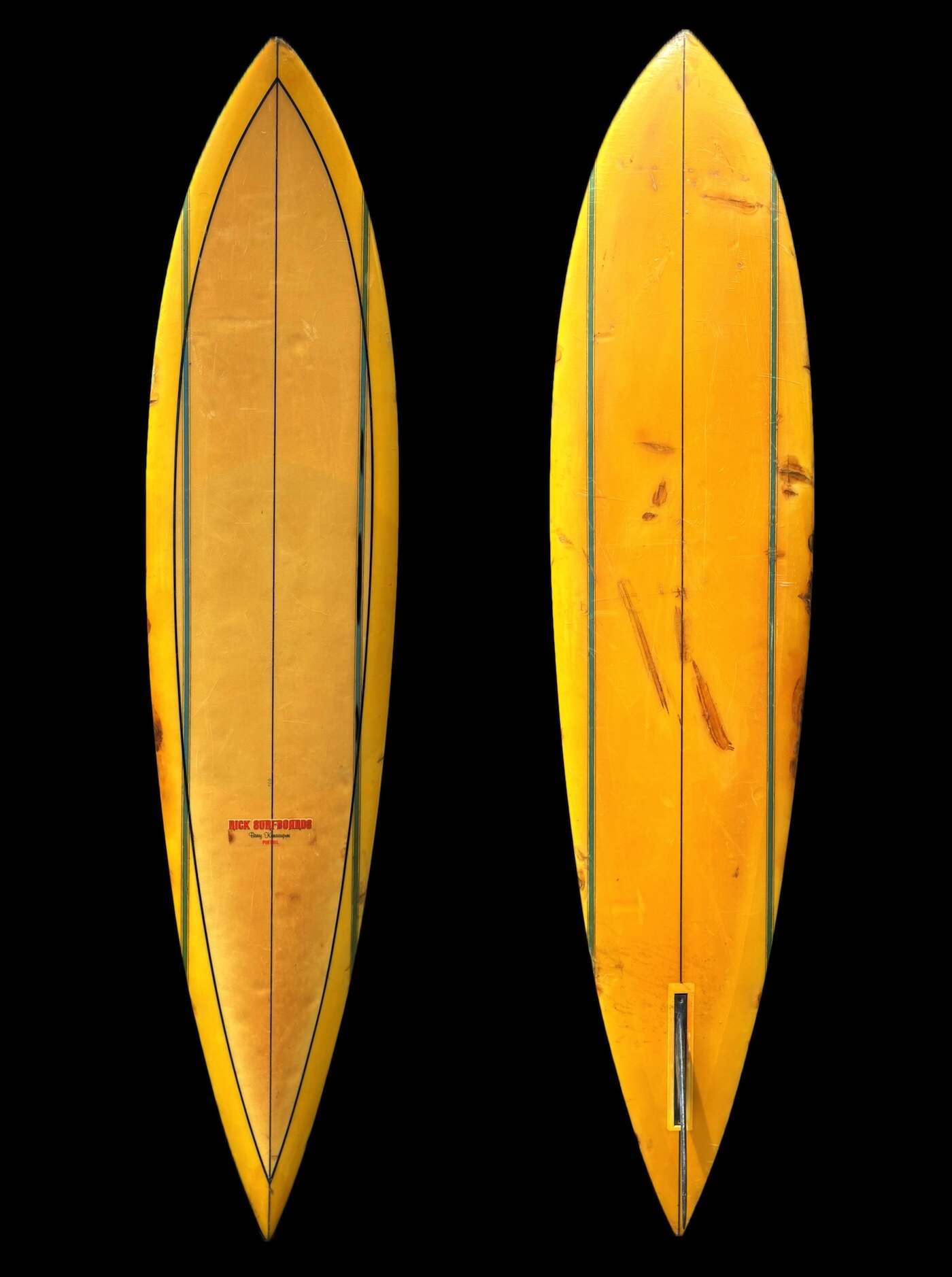 Rick Surfboards Barry Kanaiaupuni Model Pintail Mini-Gun