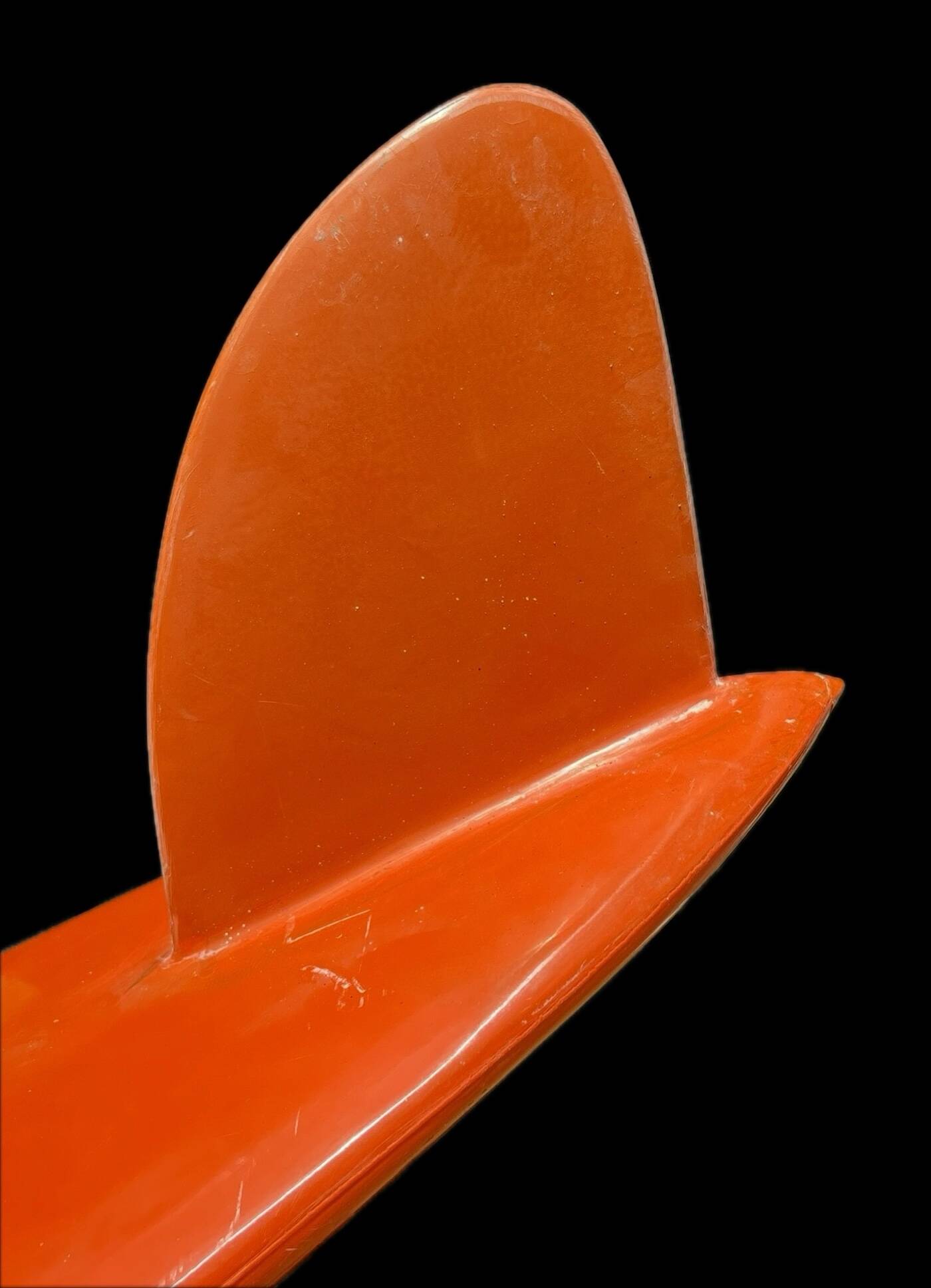 Velzy Surfboard for Sale | 1960s Pop Out Orange Single Fin